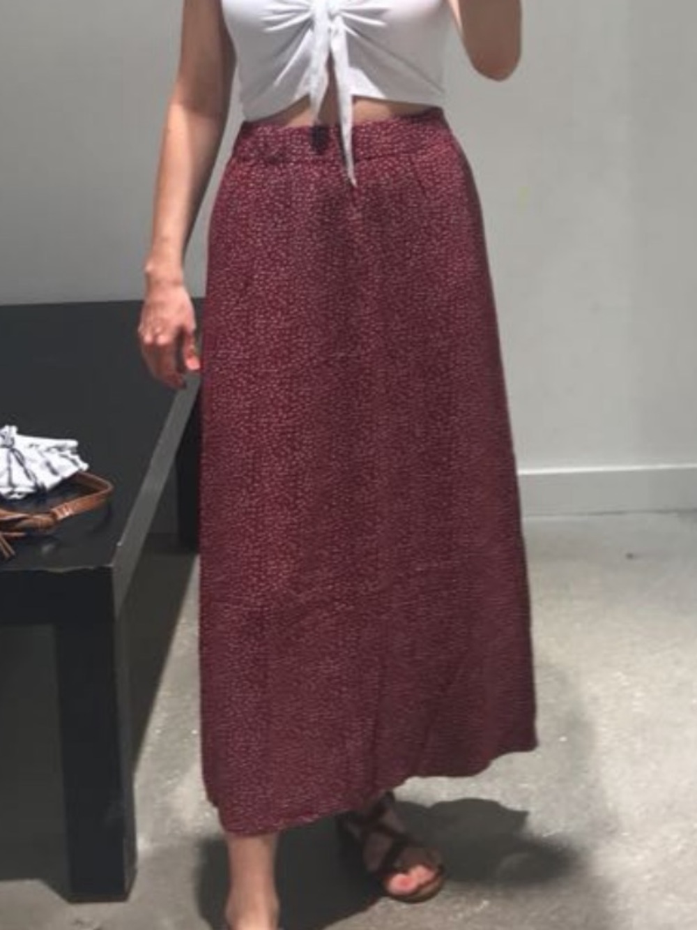 John Galt Floral Maxi Skirt